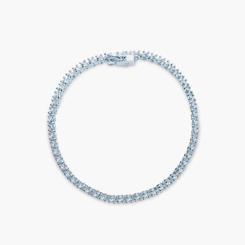 Bransoletka tenisowa The Light 3,2mm: białe złoto, diamenty laboratoryjne